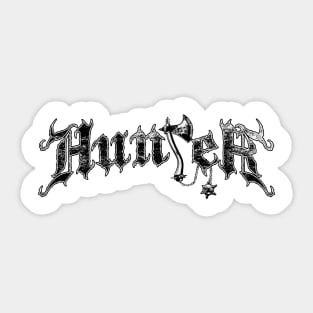 DenialJ Evil Merch - Hunter Logotype Sticker